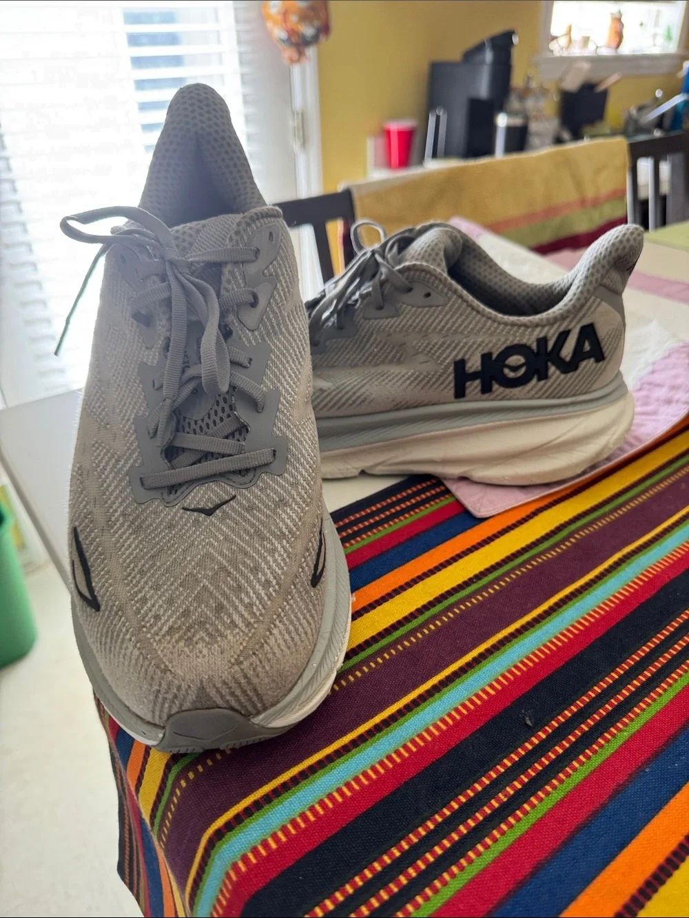 MENS HOKA GRAY SNEAKERS